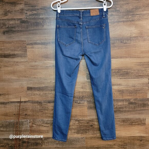 Madewell Jeans 28 Roadtripper Skinny Mid Rise Tummy Control Orson Wash H5804 - Picture 2 of 13